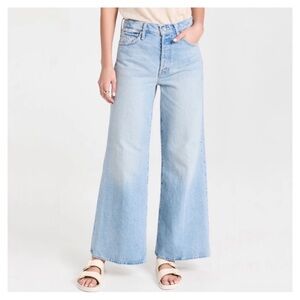 Mother Superior The Ditcher Roller Skimp Wide Leg Jeans in Didn’t I Warn You 29